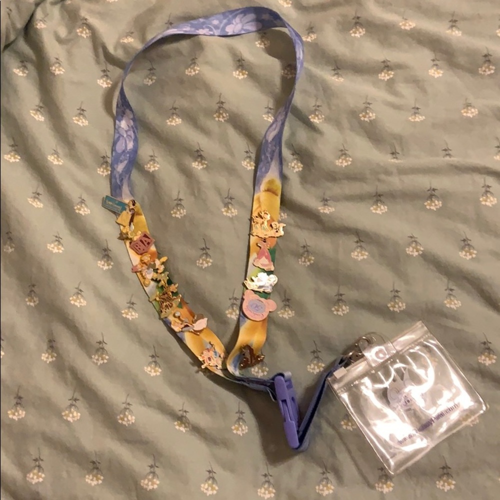 Rare Disney Lanyard w/ Pins